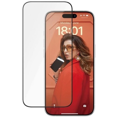 Szkło ceramiczne PanzerGlass Ceramic Protection na iPhone 15 Pro z pozycjonerem PanzerGlass