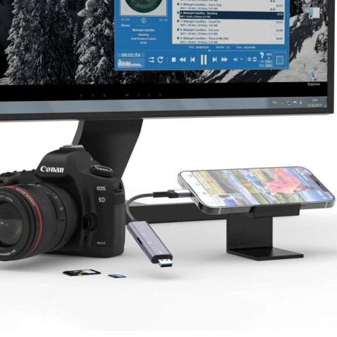 Czytnik Tech-Protect UltraBoost kart SD / micro SD ze złączem Lightning / USB-A - szary Tech-Protect
