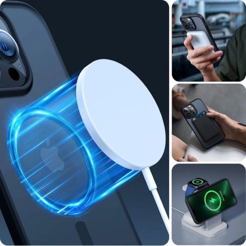 Etui Tech-Protect MagMat MagSafe na iPhone 15 Pro - czarny mat Tech-Protect