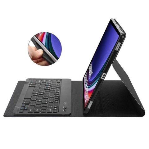 Etui Tech-Protect SC Pen + Keyboard z klawiaturą na Samsung Galaxy Tab S9 FE+ 12.4" X610 / X616B - czarne Tech-Protect