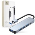 HUB Tech-Protect V0 5w1 USB-A - USB-A 3.0 / 3x USB-A 2.0 / USB-C - szary Tech-Protect