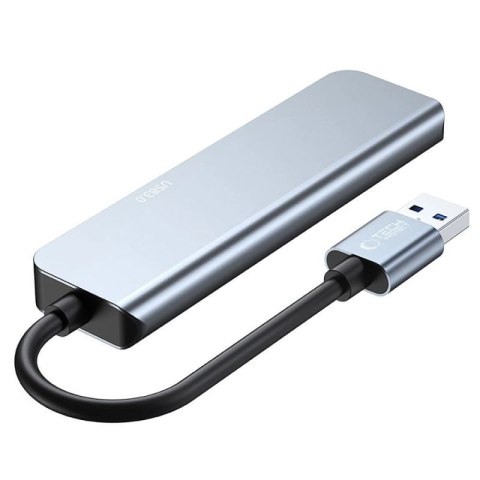 HUB Tech-Protect V0 5w1 USB-A - USB-A 3.0 / 3x USB-A 2.0 / USB-C - szary Tech-Protect