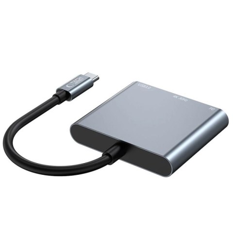 HUB Tech-Protect V1 3w1 USB-C - USB-A 3.0 / USB-C PD 100W / HDMI 4K 30Hz - szary Tech-Protect