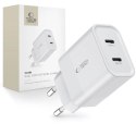 Ładowarka Tech-Protect C20W sieciowa 2x USB-C PD 20W - biała Tech-Protect