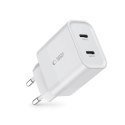 Ładowarka Tech-Protect C20W sieciowa 2x USB-C PD 20W - biała Tech-Protect