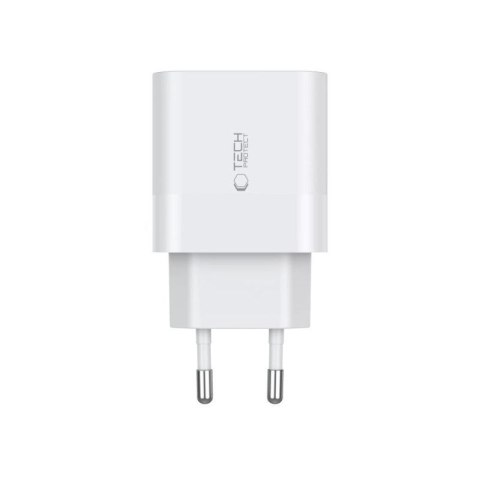 Ładowarka Tech-Protect C20W sieciowa 2x USB-C PD 20W - biała Tech-Protect
