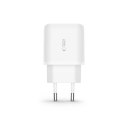 Ładowarka Tech-Protect C20W sieciowa USB-C PD 20W / USB-A QC 3.0 z kablem USB-C / USB-C - biała Tech-Protect