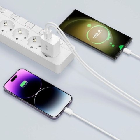Ładowarka Tech-Protect C35W sieciowa 2x USB-C PD 35W - biała Tech-Protect