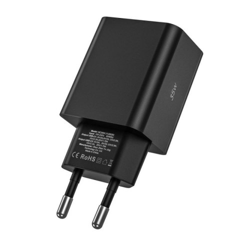 Ładowarka Tech-Protect C35W sieciowa 2x USB-C PD 35W z kablem USB-C / USB-C - biała Tech-Protect