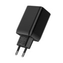 Ładowarka Tech-Protect C65W sieciowa 2x USB-C PD 65W / USB-A QC 3.0 - czarna Tech-Protect
