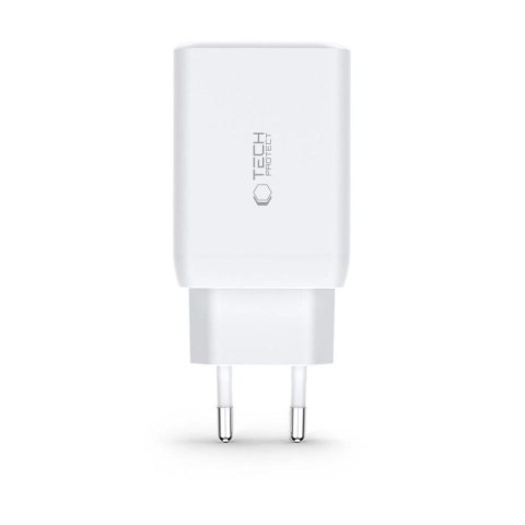Ładowarka Tech-Protect C65W sieciowa 2x USB-C PD 65W / USB-A QC 3.0 - czarna Tech-Protect