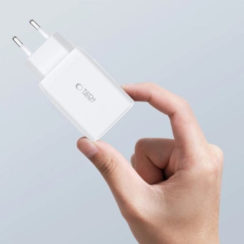 Ładowarka Tech-Protect C65W sieciowa 2x USB-C PD 65W / USB-A QC 3.0 - czarna Tech-Protect