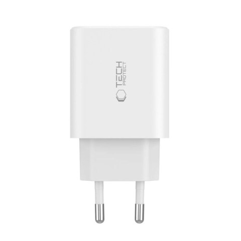 Ładowarka Tech-Protect NC30W sieciowa 2x USB-C PD 30W / USB-A QC 3.0 - biała Tech-Protect