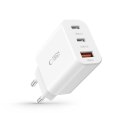 Ładowarka Tech-Protect NC30W sieciowa 2x USB-C PD 30W / USB-A QC 3.0 - biała Tech-Protect