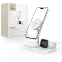 Ładowarka Tech-Protect QI15W-A22 indukcyjna MagSafe ze stojakiem 3w1 MagSafe na smartfon / Apple Watch / AirPods - biała Tech-Protect