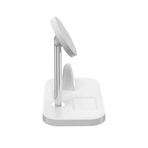 Ładowarka Tech-Protect QI15W-A22 indukcyjna MagSafe ze stojakiem 3w1 MagSafe na smartfon / Apple Watch / AirPods - biała Tech-Protect