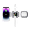 Ładowarka Tech-Protect QI15W-A32 indukcyjna 3w1 z MagSafe na smartfon / Apple Watch / AirPods - szara Tech-Protect