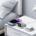 Ładowarka Tech-Protect QI15W-A32 indukcyjna 3w1 z MagSafe na smartfon / Apple Watch / AirPods - szara Tech-Protect