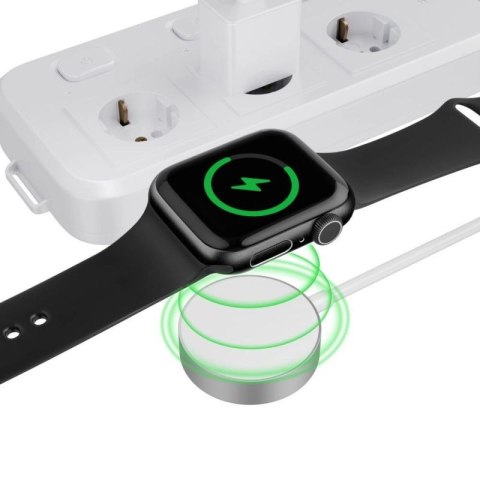 Ładowarka Tech-Protect UltraBoost indukcyjna magnetyczna ze złączem USB-C do Apple Watch 1.2m - biała Tech-Protect