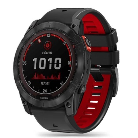 Pasek Tech-Protect IconBand Pro na Garmin Fenix 3 / 5X / 3HR / 5X Plus / 6X / 6X Pro / 7X - czarno-czerwony Tech-Protect