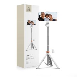 Selfie stick Tech-Protect L03S Bluetooth z pilotem, tripodem do 148cm i głowicą 180 - biały Tech-Protect