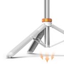 Selfie stick Tech-Protect L03S Bluetooth z pilotem, tripodem do 148cm i głowicą 180 - biały Tech-Protect