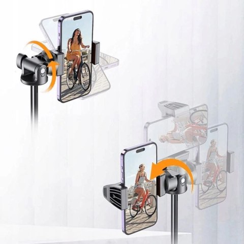Selfie stick Tech-Protect L03S Bluetooth z pilotem, tripodem do 148cm i głowicą 180 - biały Tech-Protect