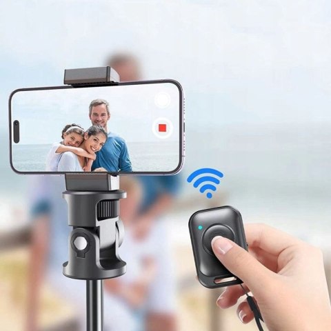 Selfie stick Tech-Protect L03S Bluetooth z pilotem, tripodem do 148cm i głowicą 180 - biały Tech-Protect