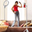 Selfie stick Tech-Protect L03S Bluetooth z pilotem, tripodem do 148cm i głowicą 180 - biały Tech-Protect