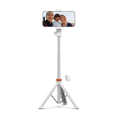Selfie stick Tech-Protect L03S Bluetooth z pilotem, tripodem do 148cm i głowicą 180 - biały Tech-Protect