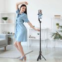 Selfie stick Tech-Protect L04S Bluetooth z tripodem do 95cm i głowicą 360 - czarny Tech-Protect