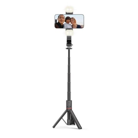 Selfie stick Tech-Protect L05S Bluetooth z tripodem do 105cm z lampą LED - czarny Tech-Protect