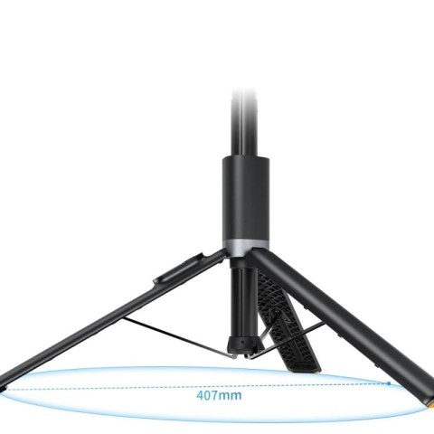 Selfie stick Tech-Protect L08S Bluetooth z pilotem, tripodem do 141cm - czarny Tech-Protect