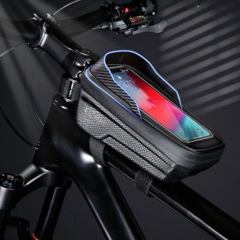 Torba Tech-Protect V2 rowerowa z miejscem na telefon 1l - czarna Tech-Protect