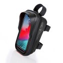 Torba Tech-Protect V2 rowerowa z miejscem na telefon 1l - czarna Tech-Protect