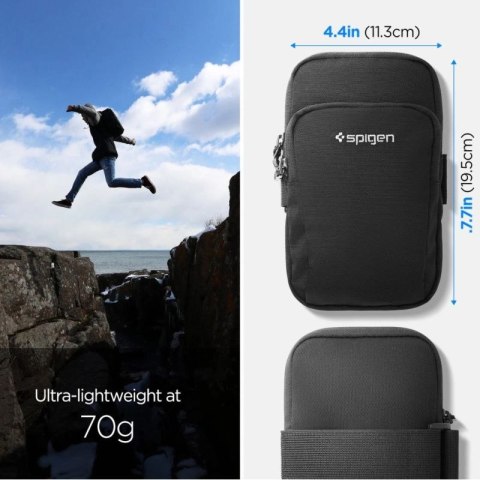 Armband Spigen Dynamic Shield A702 na ramię - czarny Spigen