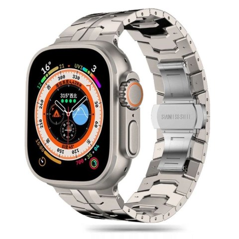 Bransoleta Tech-Protect Stainless Line na Apple Watch 4 / 5 / 6 / 7 / 8 / 9 / SE / Ultra 1 / 2 (42/44/45/49 mm) - tytanowa Tech-Protect