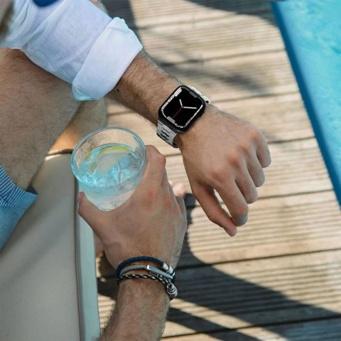 Bransoleta Tech-Protect Stainless Line na Apple Watch 4 / 5 / 6 / 7 / 8 / 9 / SE / Ultra 1 / 2 (42/44/45/49 mm) - tytanowa Tech-Protect