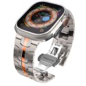 Bransoleta Tech-Protect Stainless Line na Apple Watch 4 / 5 / 6 / 7 / 8 / 9 / SE / Ultra 1 / 2 (42/44/45/49 mm) - tytanowo-pomar Tech-Protect