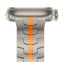 Bransoleta Tech-Protect Stainless Line na Apple Watch 4 / 5 / 6 / 7 / 8 / 9 / SE / Ultra 1 / 2 (42/44/45/49 mm) - tytanowo-pomar Tech-Protect
