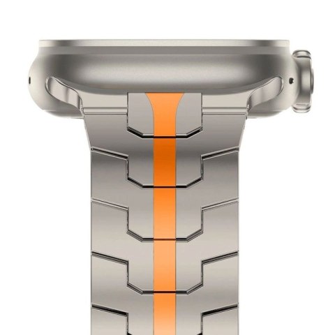 Bransoleta Tech-Protect Stainless Line na Apple Watch 4 / 5 / 6 / 7 / 8 / 9 / SE / Ultra 1 / 2 (42/44/45/49 mm) - tytanowo-pomar Tech-Protect