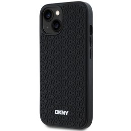 Etui DKNY 3D Rubber Repeat Pattern na iPhone 15 / 14 / 13 - czarne DKNY