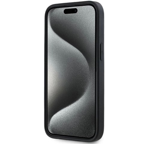 Etui DKNY 3D Rubber Repeat Pattern na iPhone 15 Plus - czarne DKNY