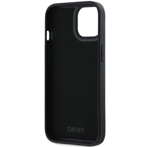 Etui DKNY 3D Rubber Repeat Pattern na iPhone 15 Plus - czarne DKNY