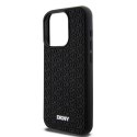 Etui DKNY 3D Rubber Repeat Pattern na iPhone 15 Pro - czarne DKNY