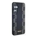 Etui DKNY Leather Checkered Mono Pattern MagSafe na Samsung Galaxy S24 - czarne DKNY