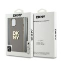 Etui DKNY Wrist Strap Stock Logo na iPhone 15 Plus - beżowe DKNY