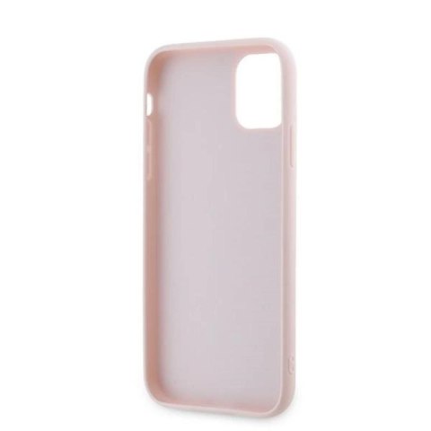 Etui Karl Lagerfeld Diagonal Quilted Script na iPhone 11 / Xr - różowe Karl Lagerfeld