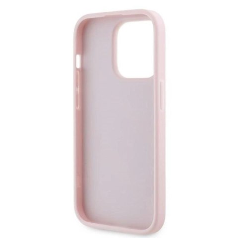 Etui Karl Lagerfeld Diagonal Quilted Script na iPhone 14 Pro - różowe Karl Lagerfeld