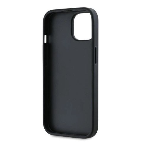 Etui Karl Lagerfeld Diagonal Quilted Script na iPhone 15 / 14 / 13 - czarne Karl Lagerfeld